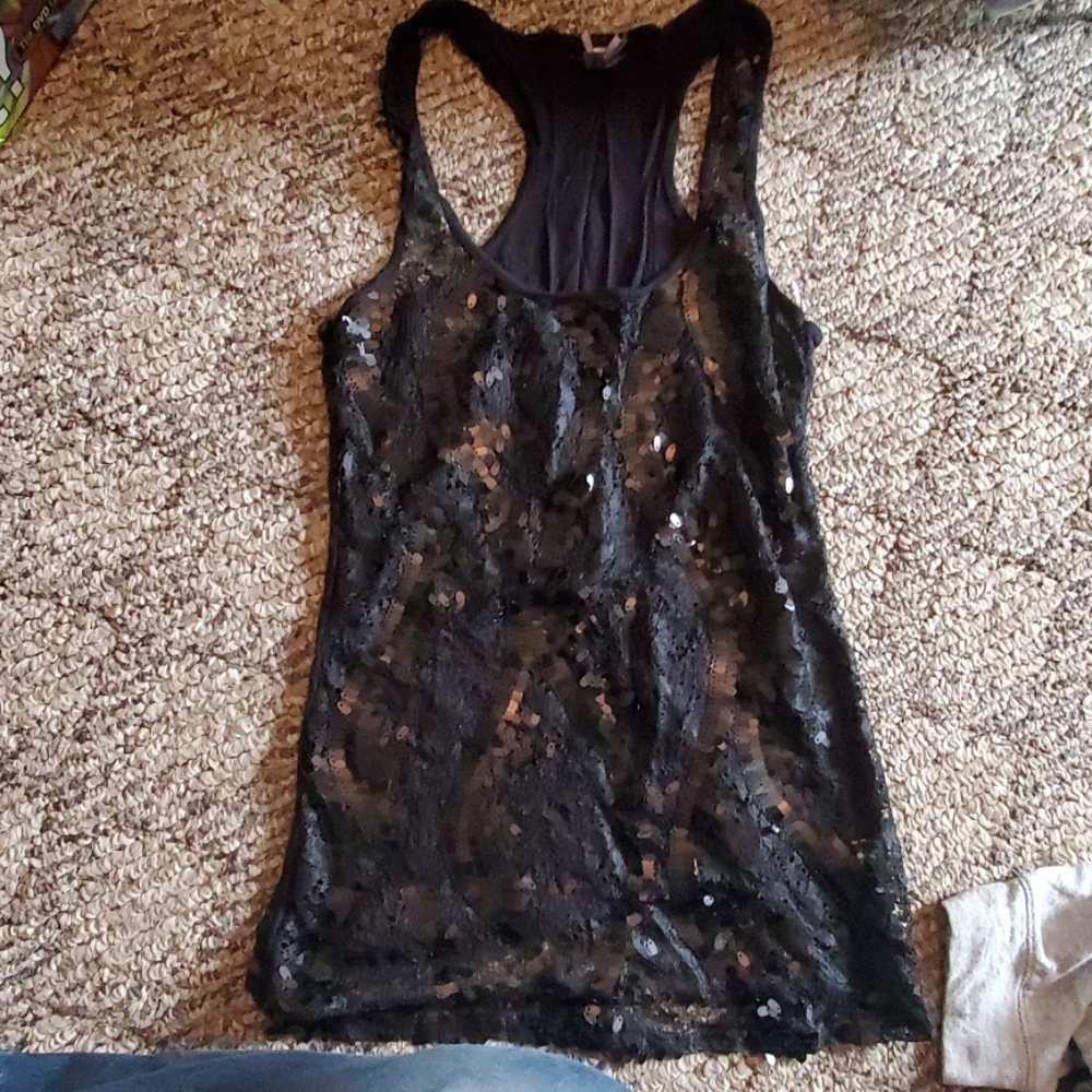 Sequin tank top
